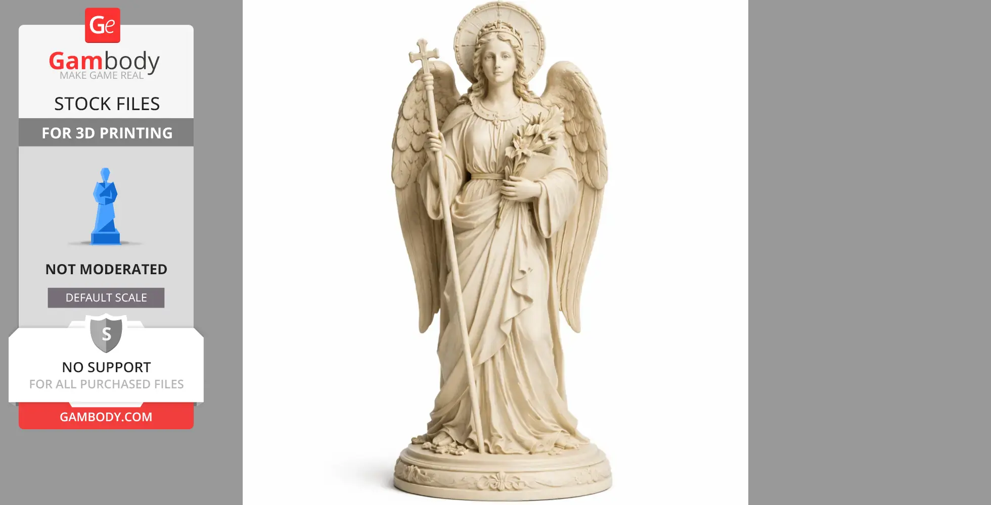 Saint Arthelais - Devotional Statue - STL 3D Print