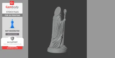Saint Assicus - Devotional Statue - STL 3D Print