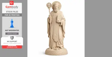Saint Assicus - Devotional Statue - STL 3D Print