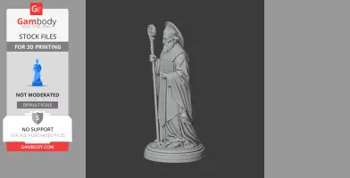 Saint Assicus - Devotional Statue - STL 3D Print