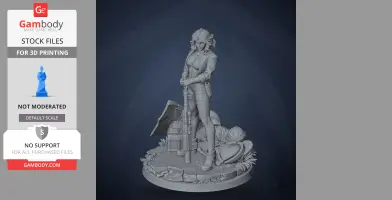 Neon Red - Neon White - Character Figure STL