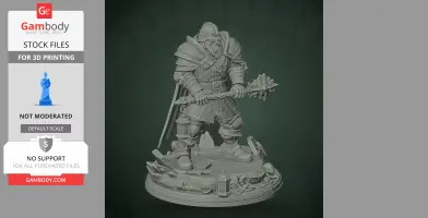 Man-at-Arms - Darkest Dungeon II - Character Figure STL