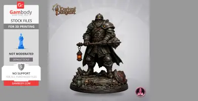 Man-at-Arms - Darkest Dungeon II - Character Figure STL