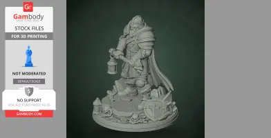 Man-at-Arms - Darkest Dungeon II - Character Figure STL
