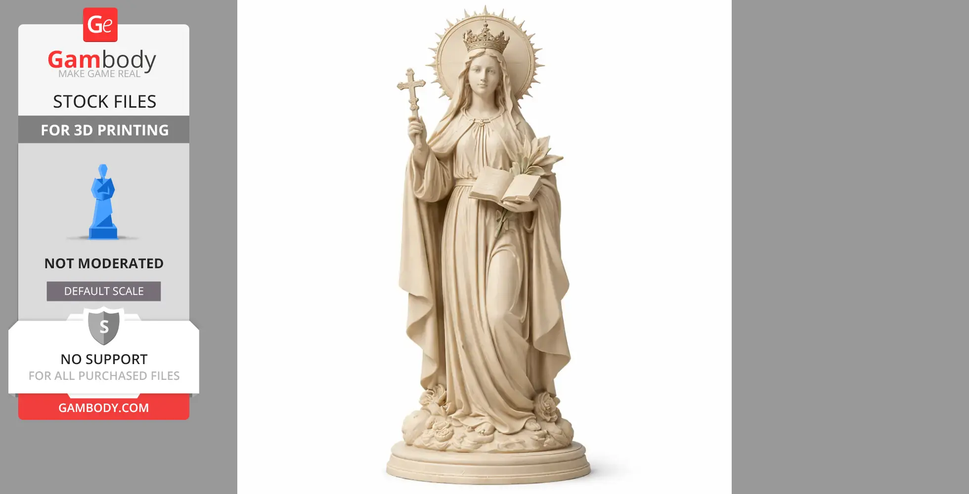 Saint Assumptionists - Devotional Statue - STL 3D Print