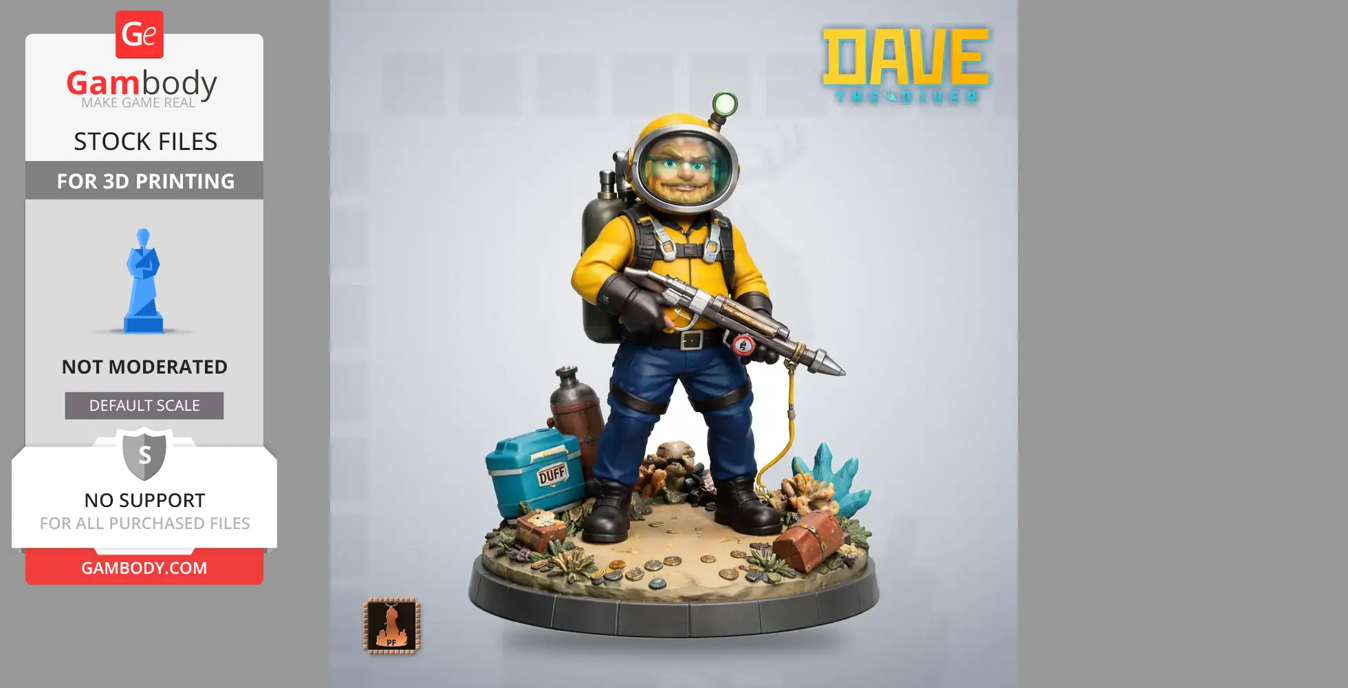 Duff - Dave the Diver - Character Figure STL
