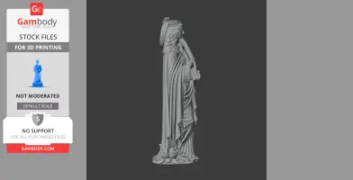 Saint Asteria of Bergamo - Devotional Statue - STL 3D Print