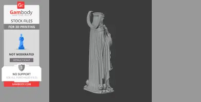 Saint Asteria of Bergamo - Devotional Statue - STL 3D Print