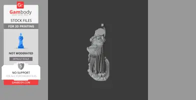 Saint Asteria of Bergamo - Devotional Statue - STL 3D Print