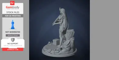 Neon Violet - Neon White - Character Figure STL