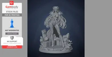 Neon Violet - Neon White - Character Figure STL