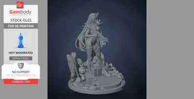 Neon Violet - Neon White - Character Figure STL
