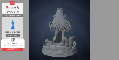Neon Violet - Neon White - Character Figure STL