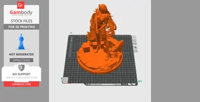 Neon Violet - Neon White - Character Figure STL