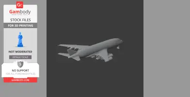 Double-deck aircraft - Scale Vehicle STL