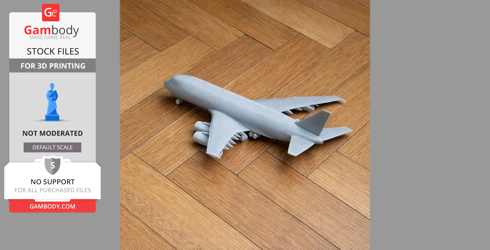 Double-deck aircraft - Scale Vehicle STL