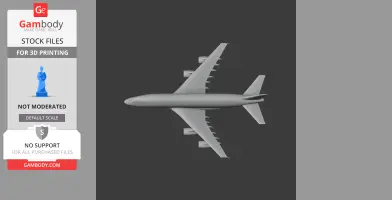 Double-deck aircraft - Scale Vehicle STL
