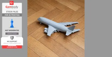 Double-deck aircraft - Scale Vehicle STL