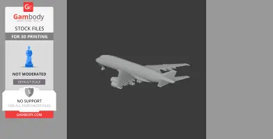Double-deck aircraft - Scale Vehicle STL