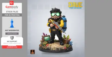 Otto - Dave the Diver - Character Figure STL