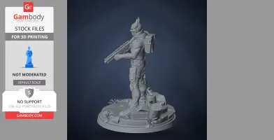 Neon Yellow - Neon White - Character Figure STL