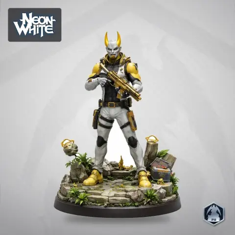 Neon Yellow - Neon White - Character Figure STL