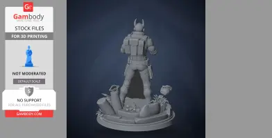 Neon Yellow - Neon White - Character Figure STL