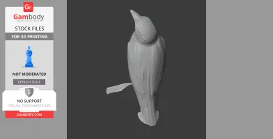 Bar-winged weaver - Prehistoric Animal STL