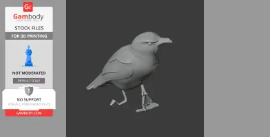 Bar-winged weaver - Prehistoric Animal STL