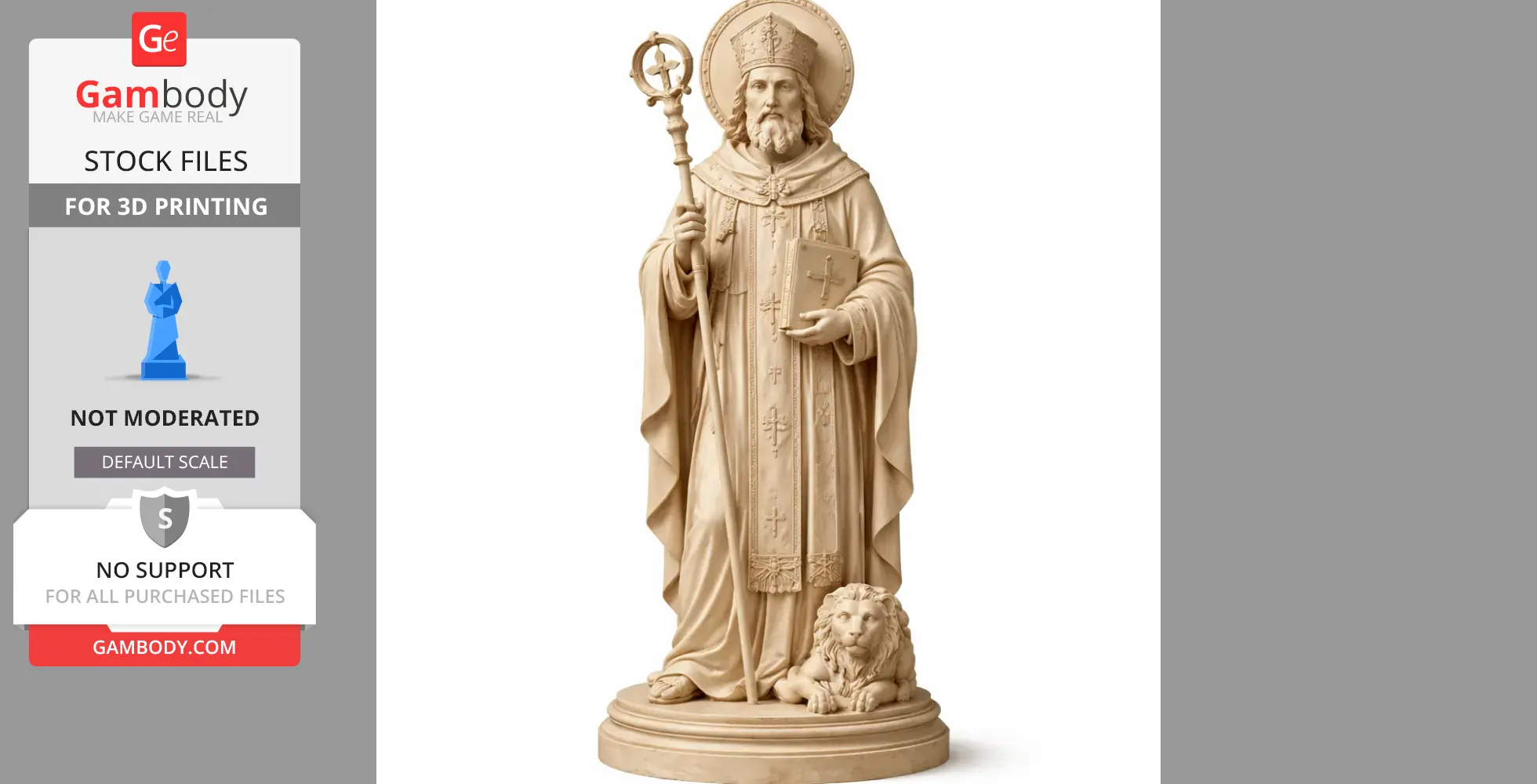 Saint Asterius of Petra - Devotional Statue - STL 3D Print