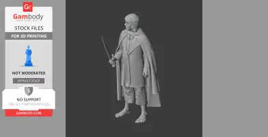 Meriadoc Brandybuck Lord of the Rings - Character Figure STL
