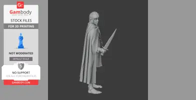 Meriadoc Brandybuck Lord of the Rings - Character Figure STL