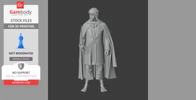 Meriadoc Brandybuck Lord of the Rings - Character Figure STL