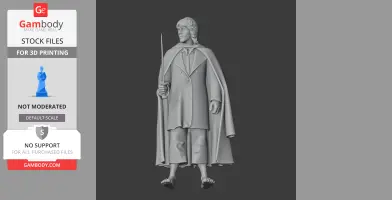 Meriadoc Brandybuck Lord of the Rings - Character Figure STL