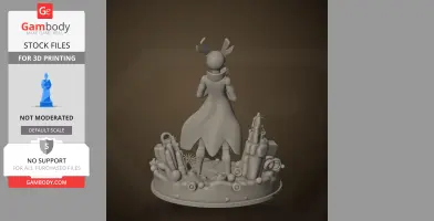 Five Pebbles - Rain World - Character Figure STL