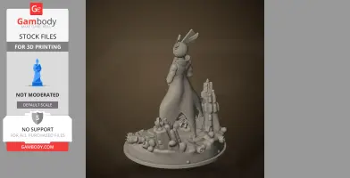 Five Pebbles - Rain World - Character Figure STL