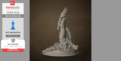 Five Pebbles - Rain World - Character Figure STL
