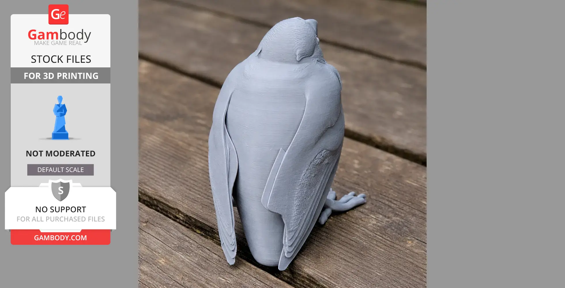 Barbados bullfinch - Prehistoric Animal STL