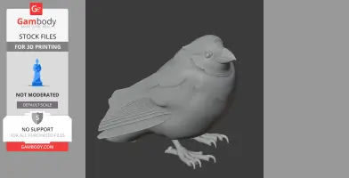 Barbados bullfinch - Prehistoric Animal STL