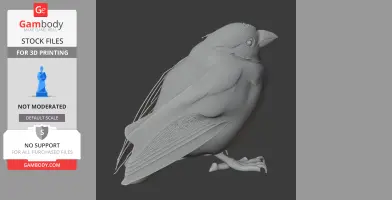 Barbados bullfinch - Prehistoric Animal STL