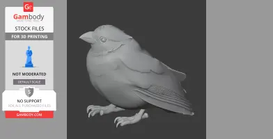 Barbados bullfinch - Prehistoric Animal STL