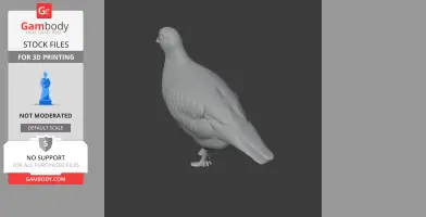 Barbary partridge - Prehistoric Animal STL