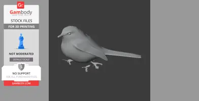 Barbuda warbler - Prehistoric Animal STL