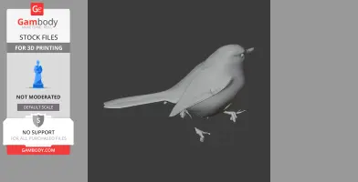 Barbuda warbler - Prehistoric Animal STL