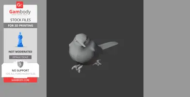 Barbuda warbler - Prehistoric Animal STL
