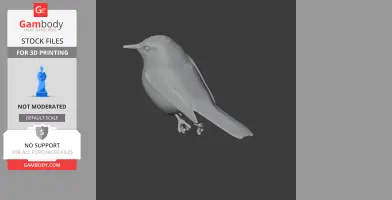 Barbuda warbler - Prehistoric Animal STL