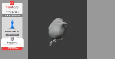 Barbuda warbler - Prehistoric Animal STL