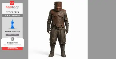 Metal Ore - Rust Figurine - Character Figure STL