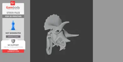 Wendiceratops Skull - Skull Replica STL