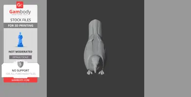 Bare-eyed myna - Prehistoric Animal STL